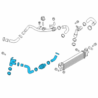 OEM Ford Edge Inlet Hose Diagram - F2GZ-6F072-A