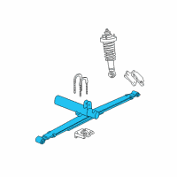 OEM 2001 Ford Explorer Sport Trac Leaf Spring Diagram - 1L5Z-5560-AA