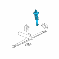 OEM 2003 Ford Explorer Sport Trac Shock Diagram - 1L5Z-18125-AA