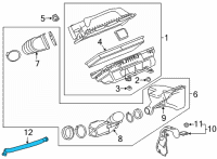 OEM 2022 GMC Savana 3500 PCV Tube Diagram - 12677722