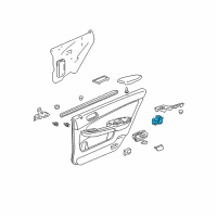 OEM 2005 Honda Accord Switch Assembly, Power Window Rear Diagram - 35770-SDA-H01