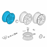 OEM 2004 Honda Pilot Disk, Wheel (16X6 1/2Jj) (Topy) Diagram - 42700-S9V-A02