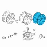 OEM 2008 Honda Pilot Disk (16X6 1/2 Jj) Diagram - 42700-S9V-A84