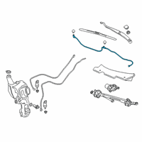 OEM 2021 Cadillac XT6 Washer Hose Diagram - 84166102