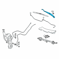 OEM Cadillac XT5 Wiper Arm Diagram - 84300511