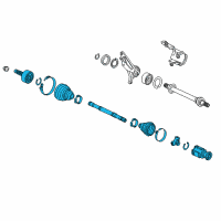 OEM Acura TLX Shaft Assembly, R Drive Diagram - 44305-TZ3-A02