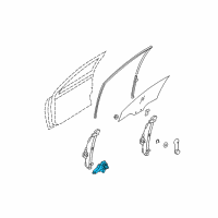 OEM Hyundai Accent Motor Assembly-Power Window Regulator Front, R Diagram - 98820-1G100