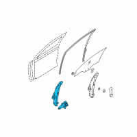 OEM 2007 Kia Rio Regulator & Motor Assembly Diagram - 824021G010