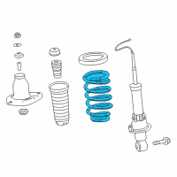 OEM 2017 Acura MDX Spring, Rear Diagram - 52441-TRX-A01