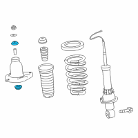 OEM 2019 Acura MDX Rubber, Shock Absorber Mounting Diagram - 52631-TRX-A02