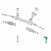 OEM 2014 Chevrolet Sonic Outer Tie Rod Diagram - 95952936