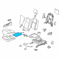 OEM 2013 Toyota Prius C Seat Cushion Heater Diagram - 87510-52150