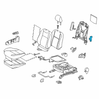 OEM 2017 Toyota Prius C Seat Switch Diagram - 84750-52050