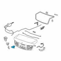 OEM Acura ILX Switch Assembly, Trunk Opener Diagram - 74810-TX6-A01
