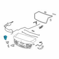 OEM Acura Lock Assembly, Trunk Diagram - 74851-TX6-A01