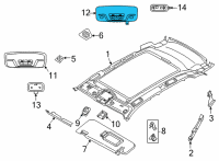 OEM 2021 BMW 330i xDrive INTERIOR READING LIGHT LED R Diagram - 63-31-7-910-813
