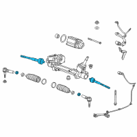 OEM Cadillac ELR Inner Tie Rod Diagram - 13354542