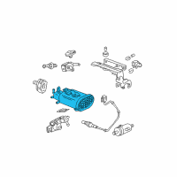 OEM Honda Canister Assembly Diagram - 17011-S6M-A30