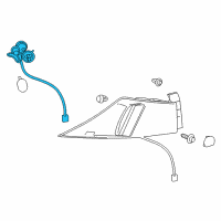 OEM Lexus IS350 Socket & Wire, Rear Combination Lamp Diagram - 81555-53270