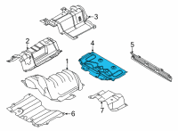 OEM 2021 Ford Bronco Sport HEAT SHIELD Diagram - LX6Z-5811434-C