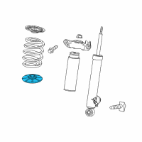 OEM 2015 Buick Regal Insulator, Rear Coil Spring Lower Diagram - 13322648