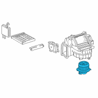 OEM 2015 Lexus ES350 Motor Sub-Assy, Blower Diagram - 87103-33110