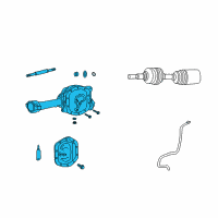 OEM 2006 Jeep Liberty Axle-Service Front Diagram - 5135252AB