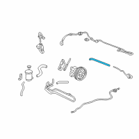 OEM 2003 Acura CL Hose, Return Diagram - 53734-S3M-A01