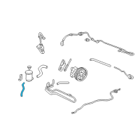 OEM Acura CL Hose, Oil Tank Diagram - 53733-S3M-A01