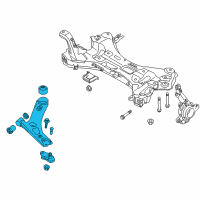 OEM 2011 Kia Sportage Arm Complete-Front Lower Diagram - 545013W102