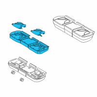 OEM 2017 Lincoln MKX Seat Cushion Pad Diagram - FA1Z-58632A22-N