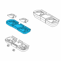 OEM 2019 Lincoln Nautilus Seat Cushion Pad Diagram - FA1Z-5863840-E