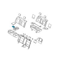 OEM 2012 Lincoln MKS Cup Holder Diagram - 8A5Z-5413562-BA