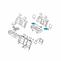 OEM 2013 Lincoln MKS Seat Cushion Heater Diagram - 8A5Z-14D696-C