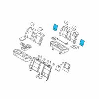 OEM 2014 Lincoln MKS Seat Back Heater Diagram - 8A5Z-14D696-A