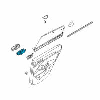 OEM 2018 Kia Cadenza Unit Assembly-Power Window Diagram - 93581F6000