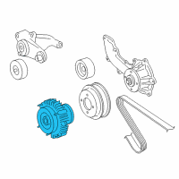 OEM Toyota 4Runner Fan Clutch Diagram - 16210-75111