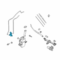 OEM 2020 Kia Sorento Motor & Pump-Windshield Diagram - 98510A9000