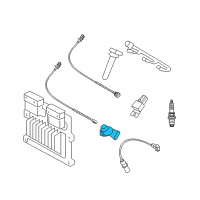 OEM 2009 Kia Rondo Camshaft Position Sensor, Right Diagram - 393503E110