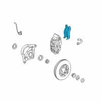 OEM Ford F-150 Heritage Front Pads Diagram - F85Z-2001-AA