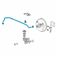 OEM 2016 Honda Fit Tube Assy., Master Power Diagram - 46402-T5R-A01