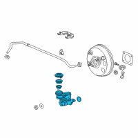 OEM 2017 Honda Fit Master Cylinder Set (Coo) Diagram - 46101-T5R-305