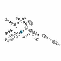 OEM Nissan Bearing-Drive Pinion, Rear Diagram - 38120-7S000