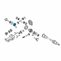 OEM 2018 Nissan Armada Bearing-Differential Side Diagram - 38440-7S000