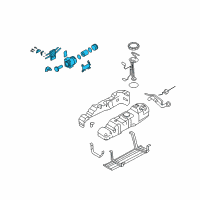 OEM 2008 Ford F-350 Super Duty Fuel Pump Assembly Diagram - 8C3Z-9G282-A