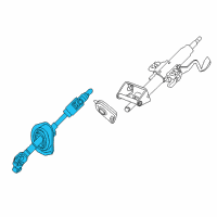 OEM 2008 Chevrolet Equinox Intermediate Steering Shaft Assembly Diagram - 15938957