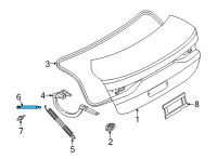 OEM 2020 BMW 228i xDrive Gran Coupe GAS PRESSURIZED SPRING F TRU Diagram - 51-24-7-477-418