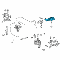 OEM 2020 Toyota Corolla Rear Mount Diagram - 12363-24010