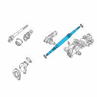 OEM 2007 Lexus RX400h Shaft Assy, Steering Main Diagram - 45210-48040