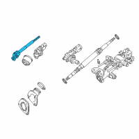 OEM Lexus RX400h Shaft Sub-Assy, Steering Intermediate Diagram - 45202-48080